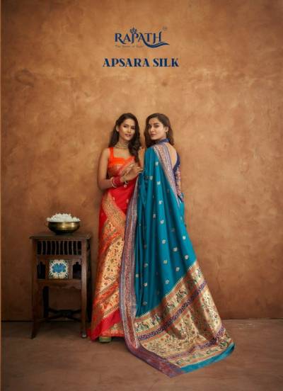 APSARA SILK BY RAJPATH SOFT SILK WITH BANARASI WEAVING SAREE MANUFACTURER IN INDIA